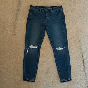 American Eagle Juniors SZ 6 x-short The Dream Jean Skinny Blue jeans